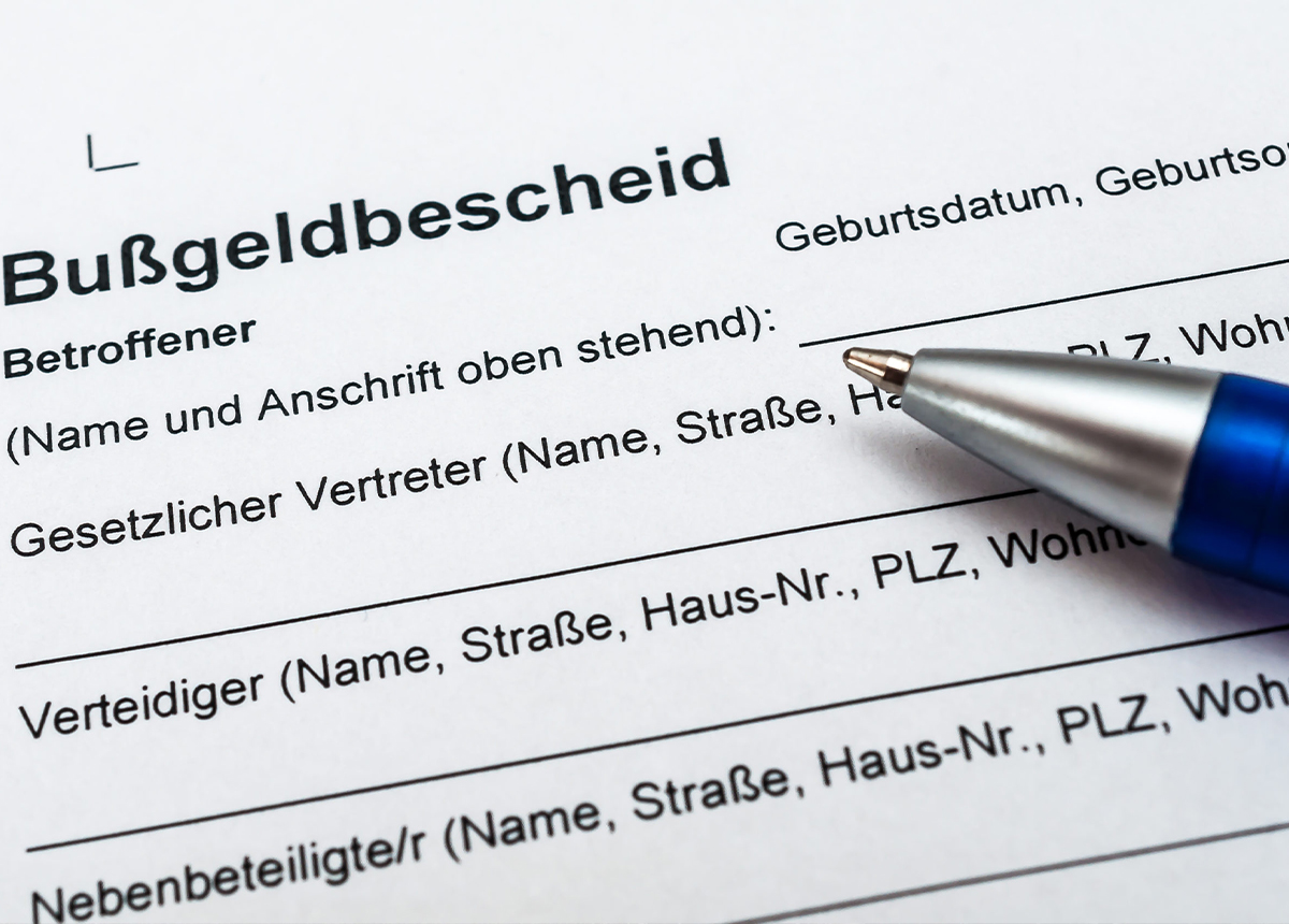 Bußgelbescheid